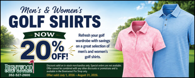 Brentwood Men's and Women's Golf Shirts June 2026 EB