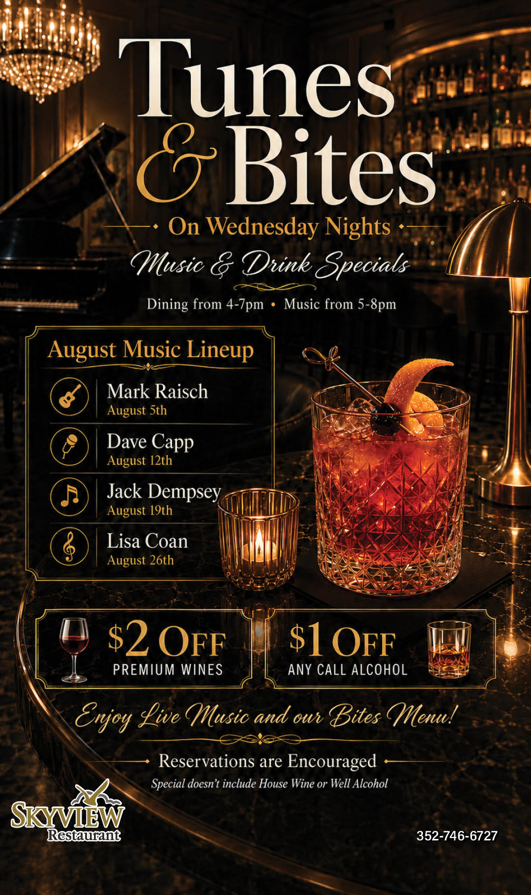 Tunes & Bites August 2026 Kiosk New