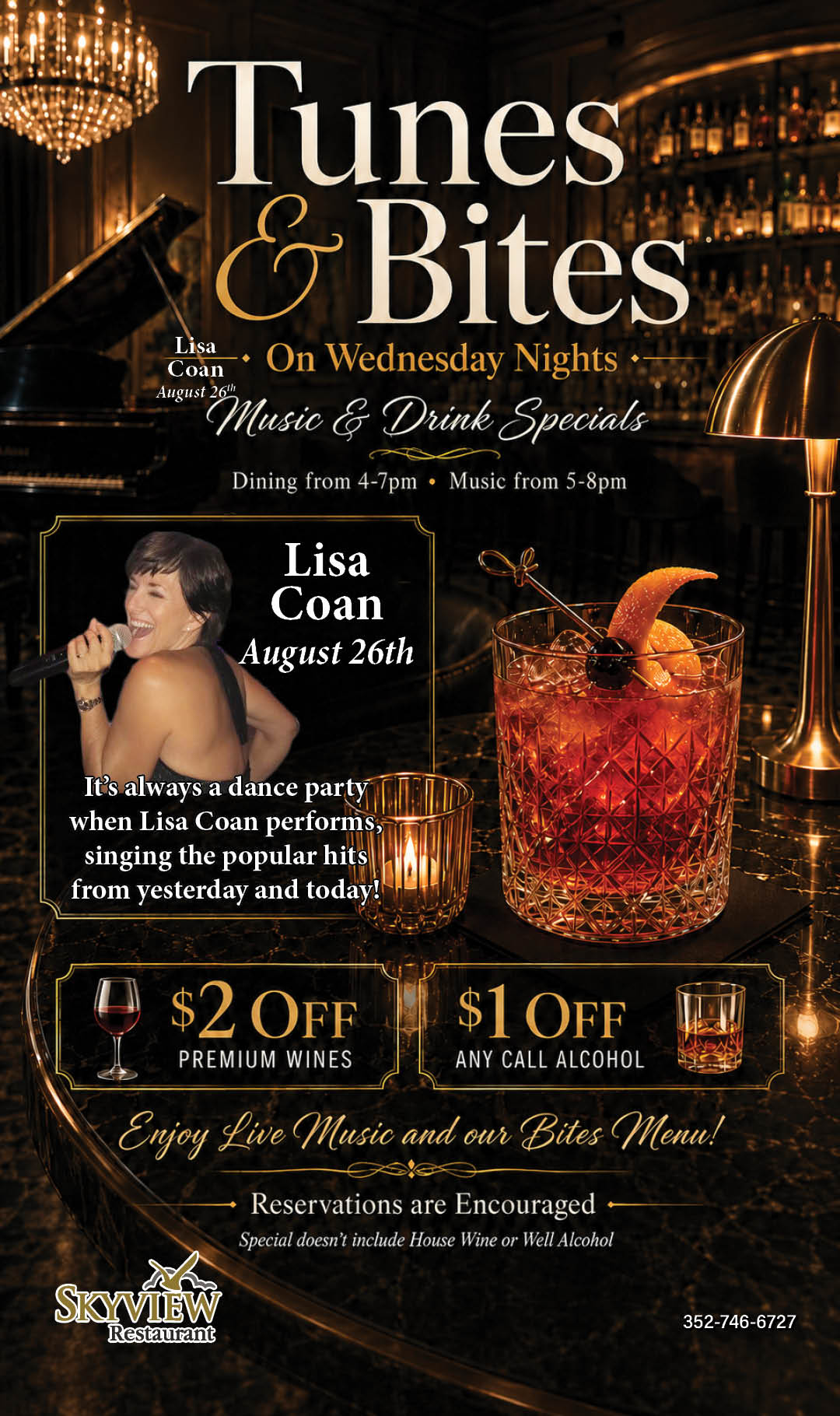 Tunes & Bites Lisa Coan August 2026 Kiosk