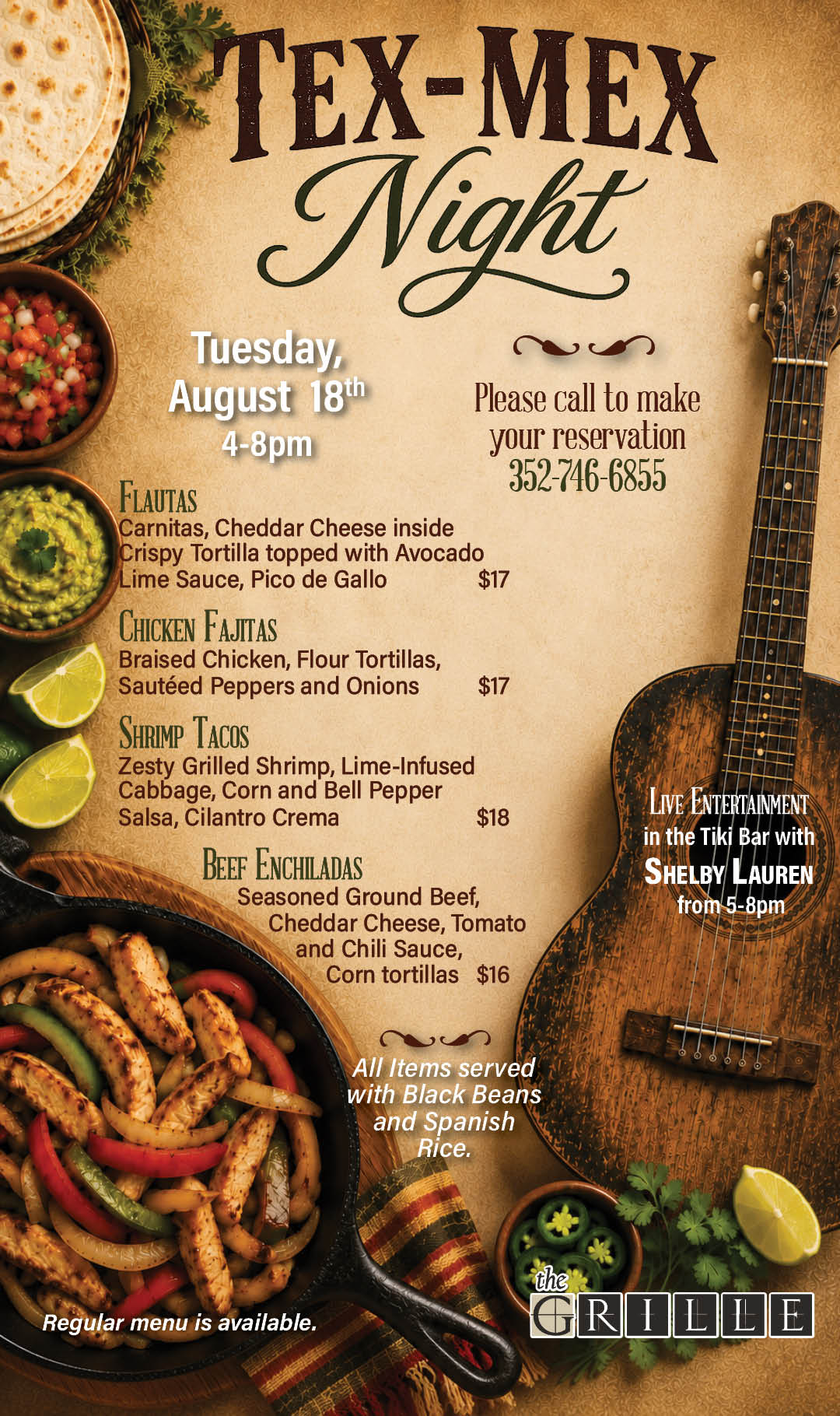Tex-Mex Night Aug 2026 Kiosk