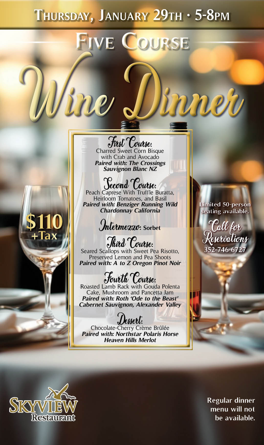Five Course Wine Dinner Jan 2026 Kiosk
