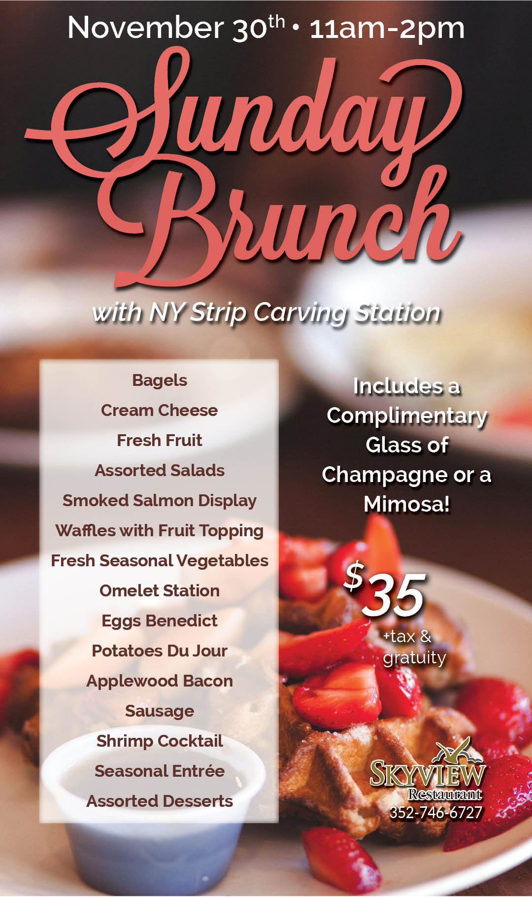 Sunday Brunch November 2025 Kiosk