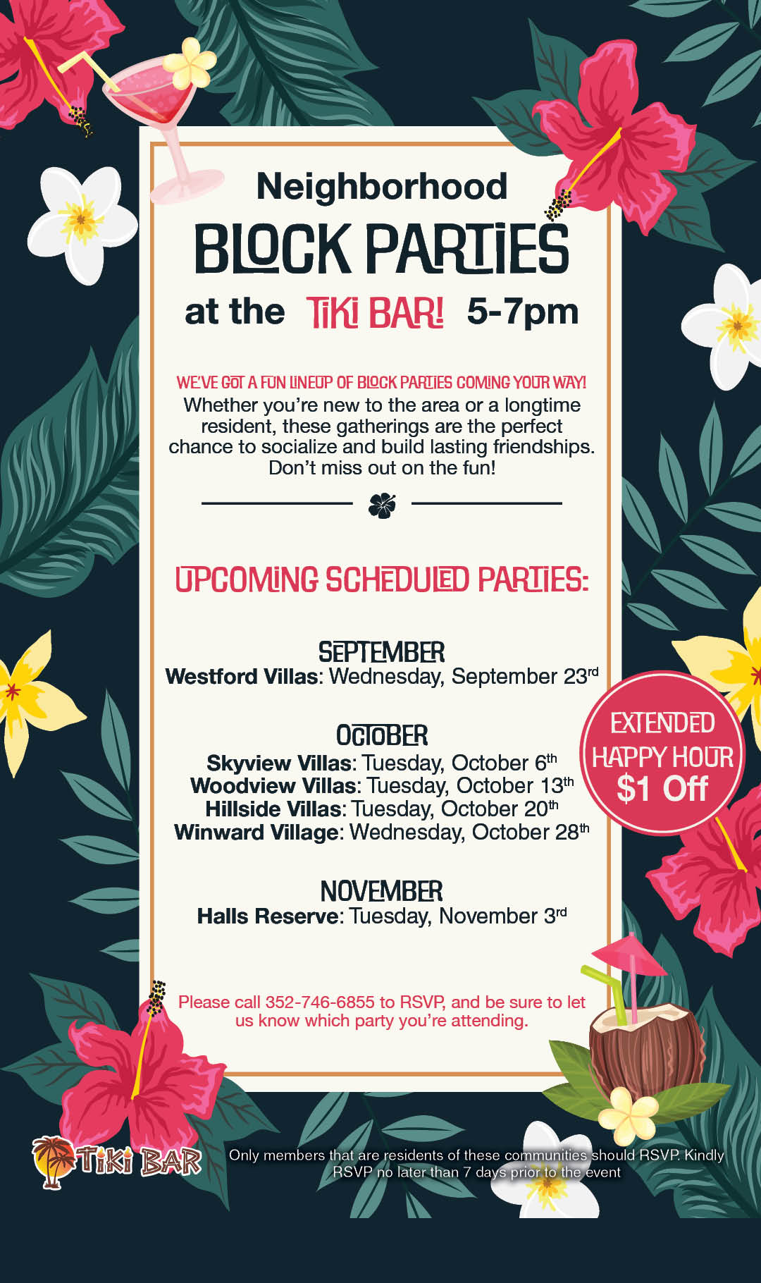Block Parties Sept-Nov