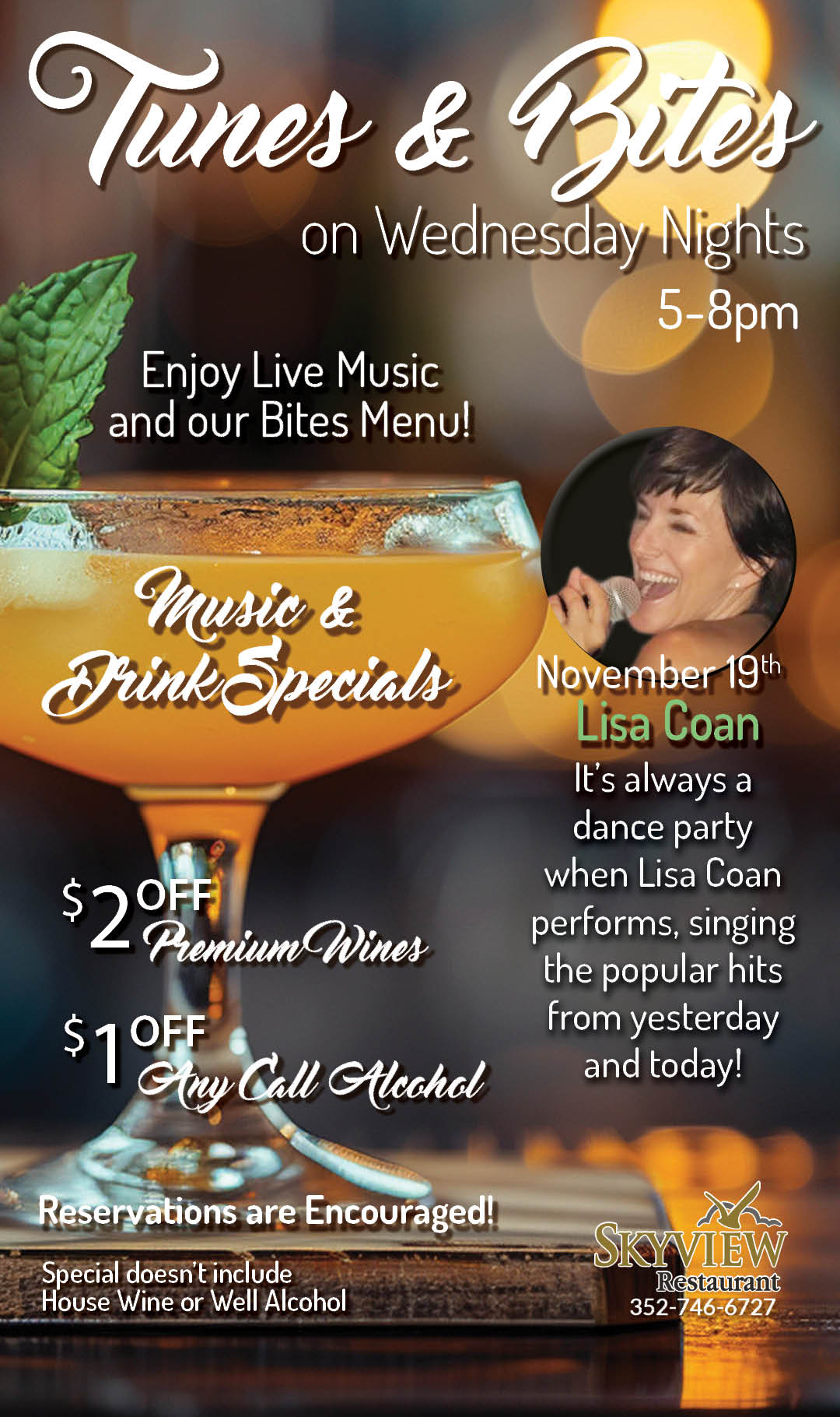 Tunes & Bites November 2025 Lisa Coan Kiosk