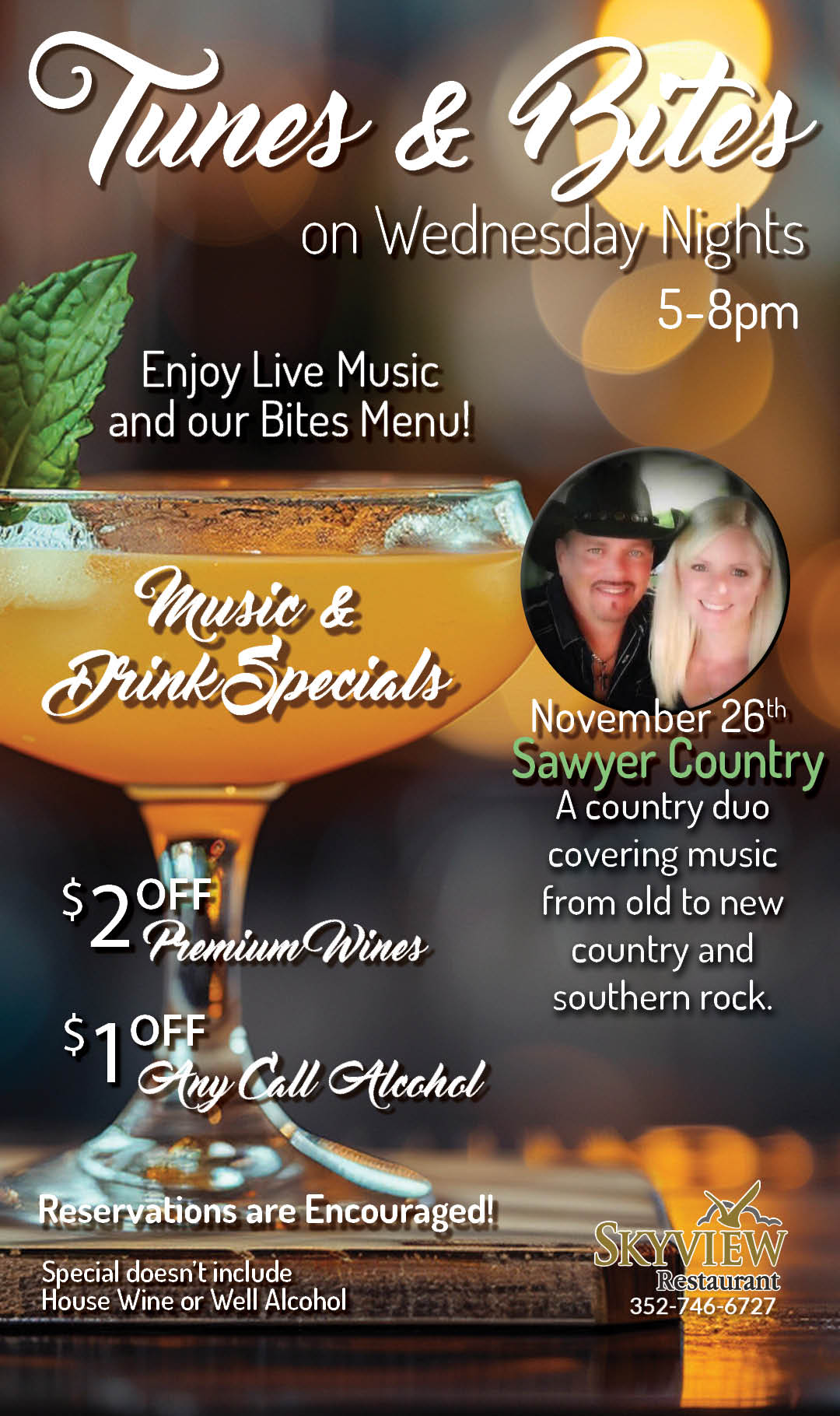 Tunes & Bites November 2025 Sawyer Country Kiosk