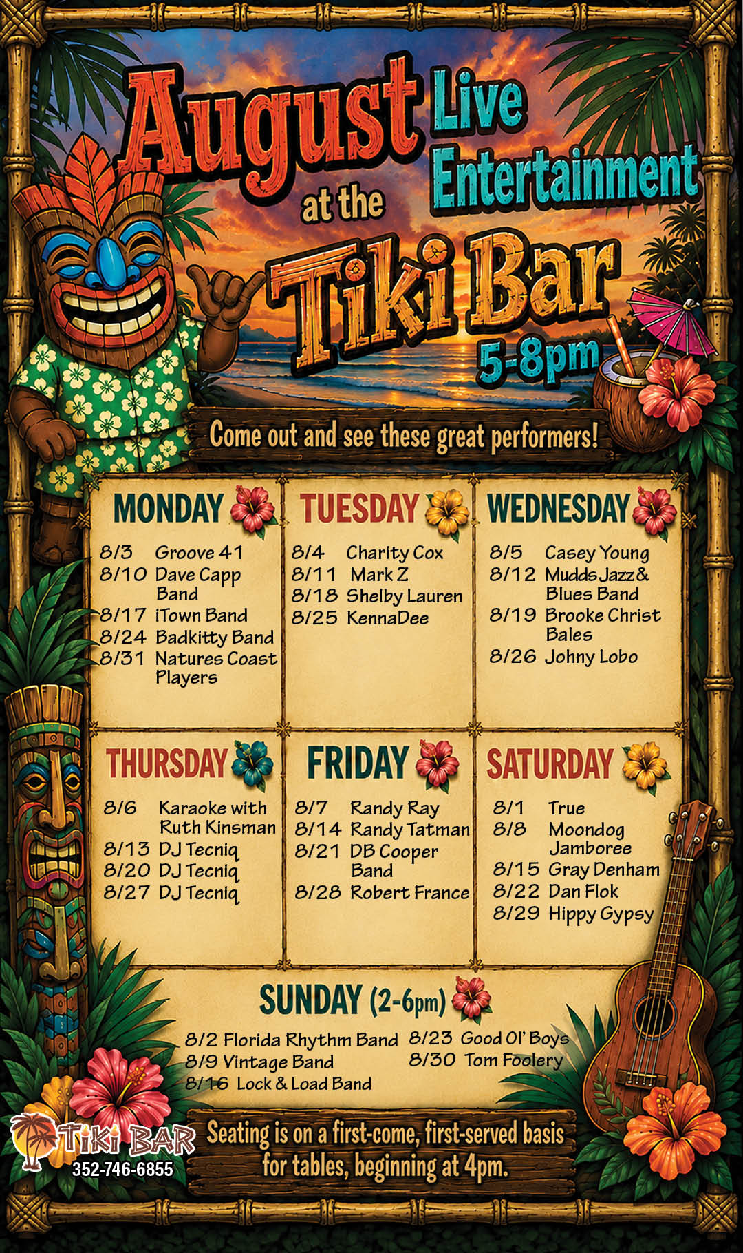 Tiki August Entertainment Kiosk