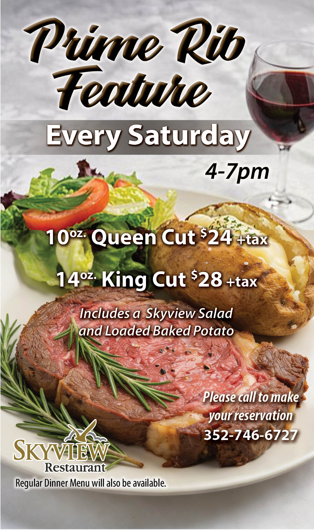 Prime Rib Feature May kiosk