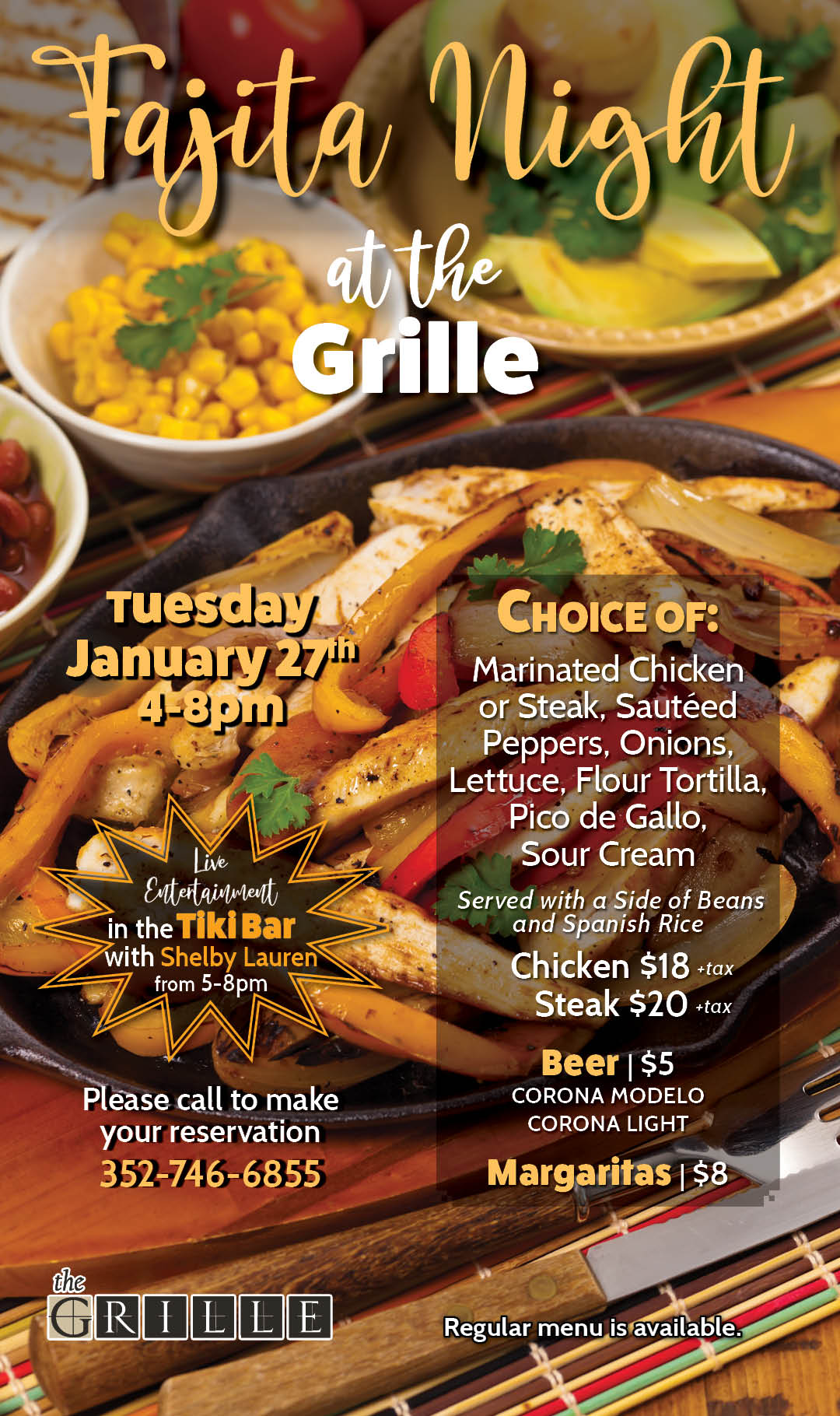 Fajita Night January 2026 Kiosk
