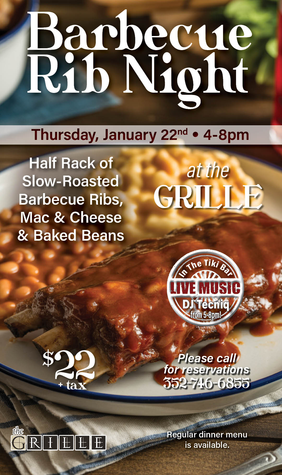BBQ Rib Night Jan 2026 Kiosk