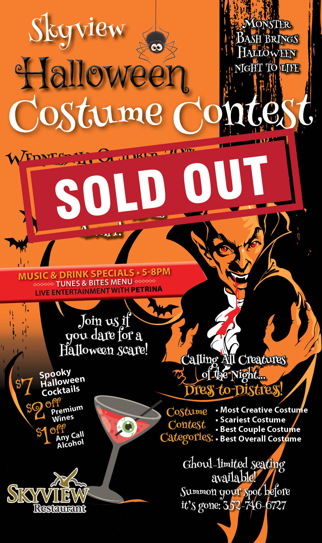 Skyview Halloween Party Oct 2025 Kiosk SOLD OUT
