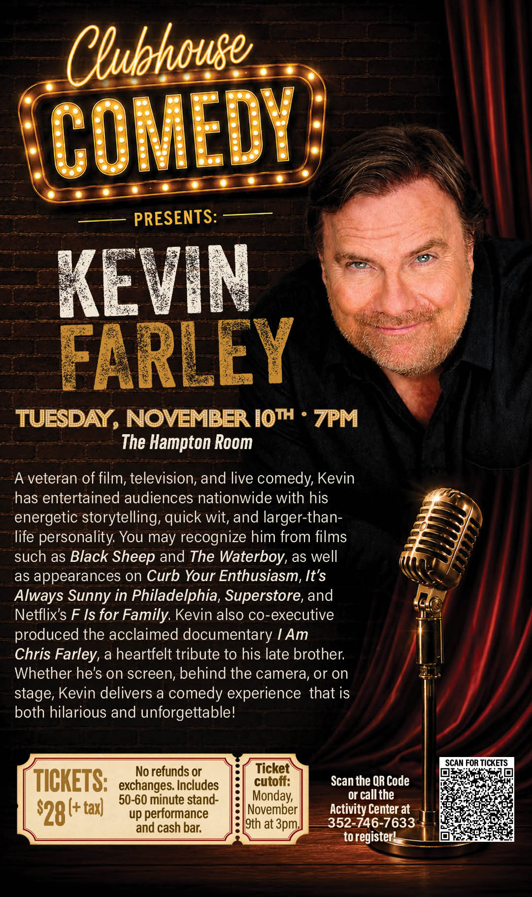 Comedy Clubhouse Nov 10 Kevin Farley Kiosk