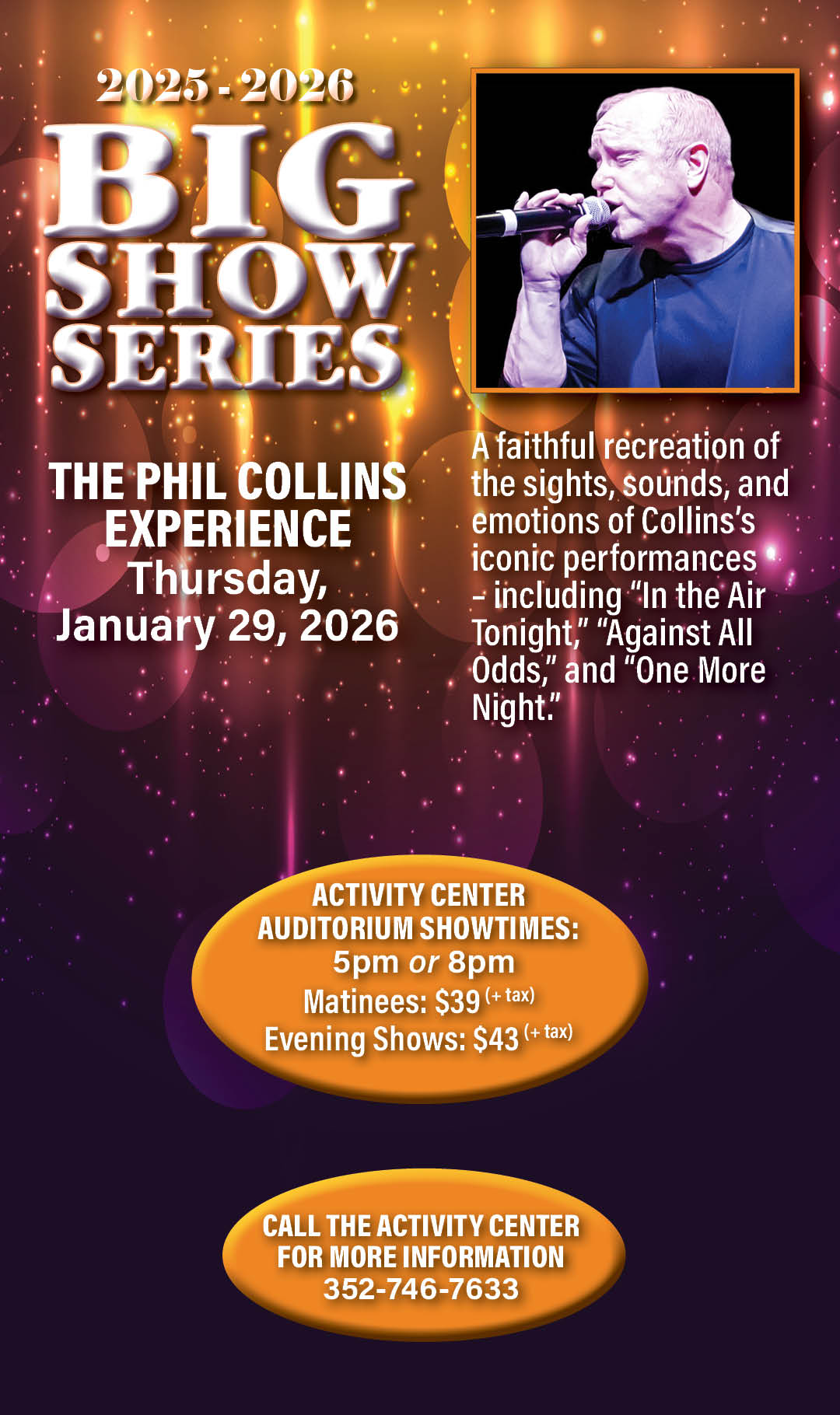Big Show Phil Collins 2025 Kiosk