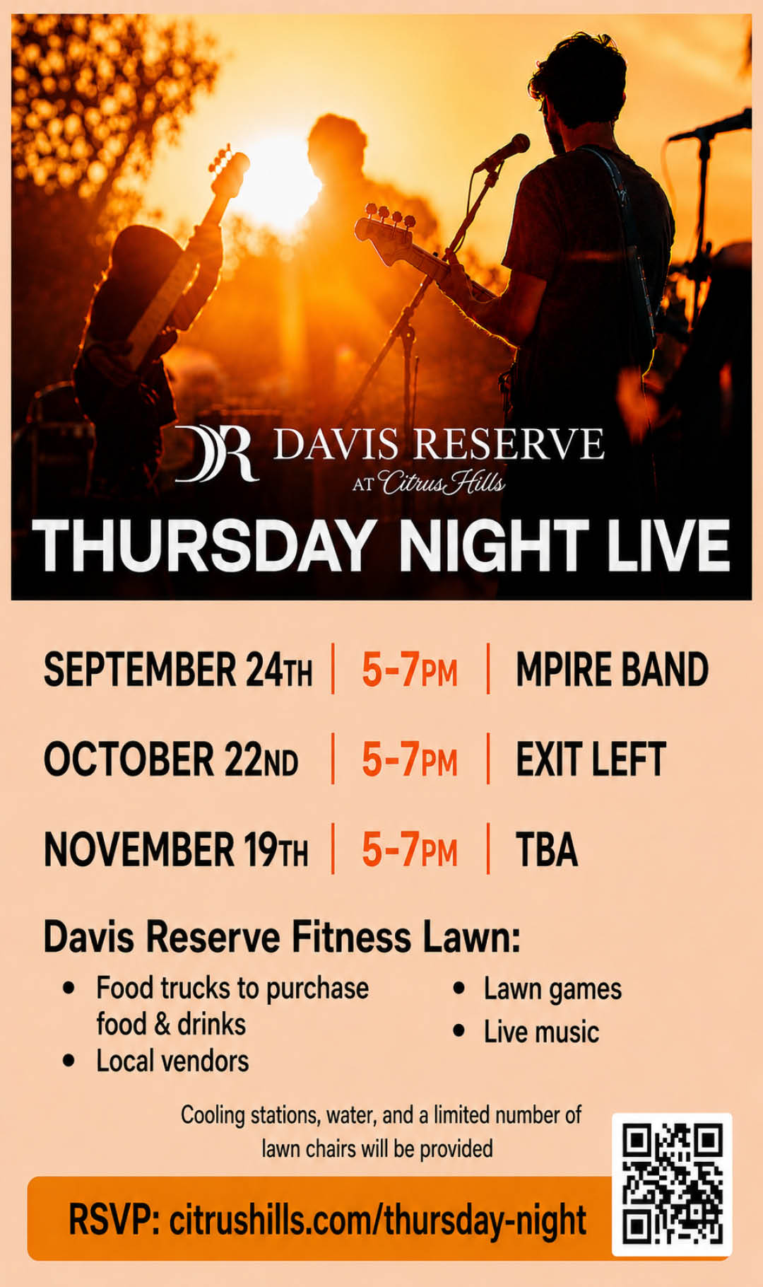 Thursday Night Live Sept 2026 Kiosk