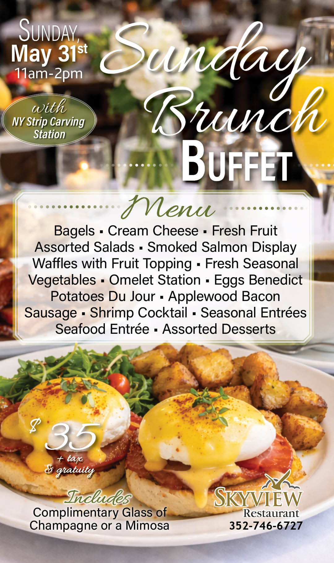 Skyview Sunday Brunch Buffet May 2026 Kiosk