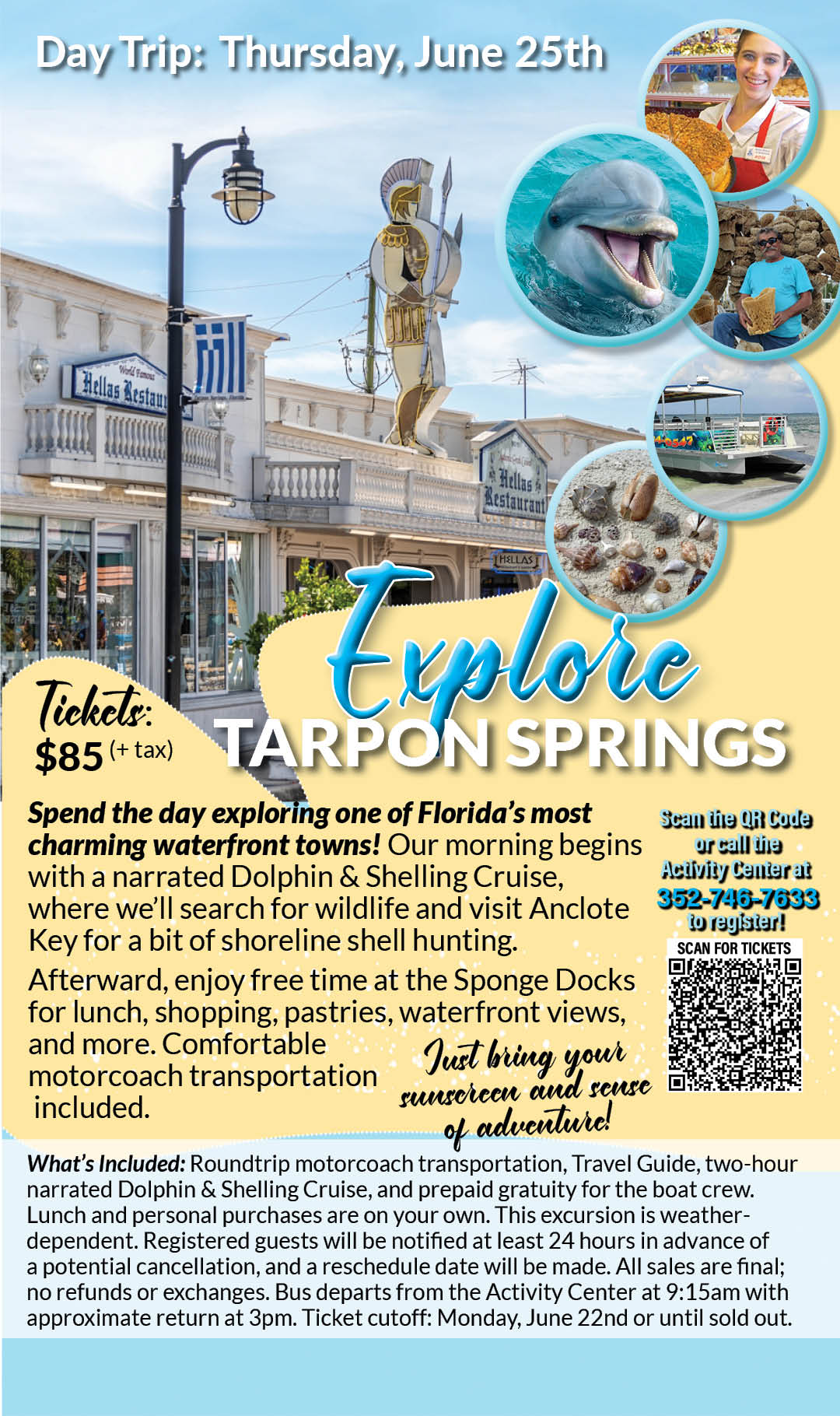 Day Trip Tarpon Springs June 2026 Kiosk