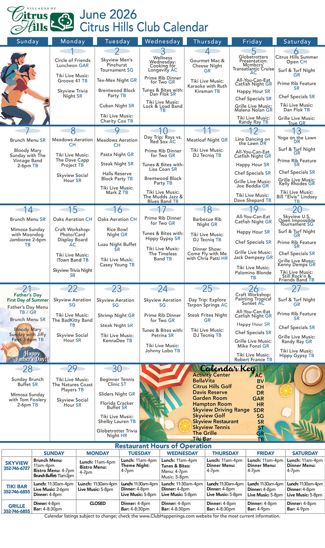 June 2026 Calendar kiosk