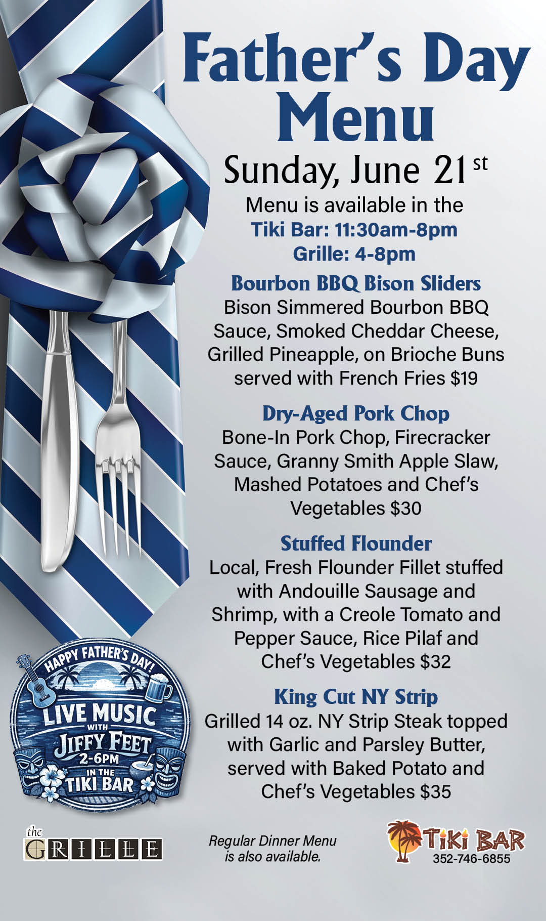 Father's Day Menu June 2026 Kiosk