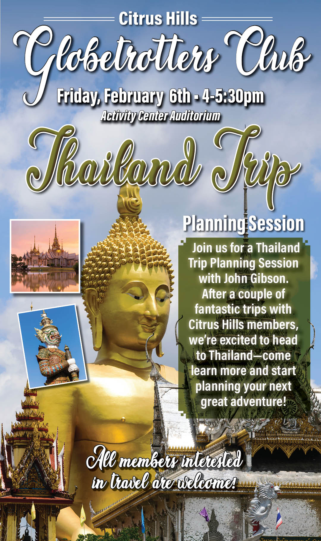 Globetrotters Thailand Meeting February 2026 Kiosk