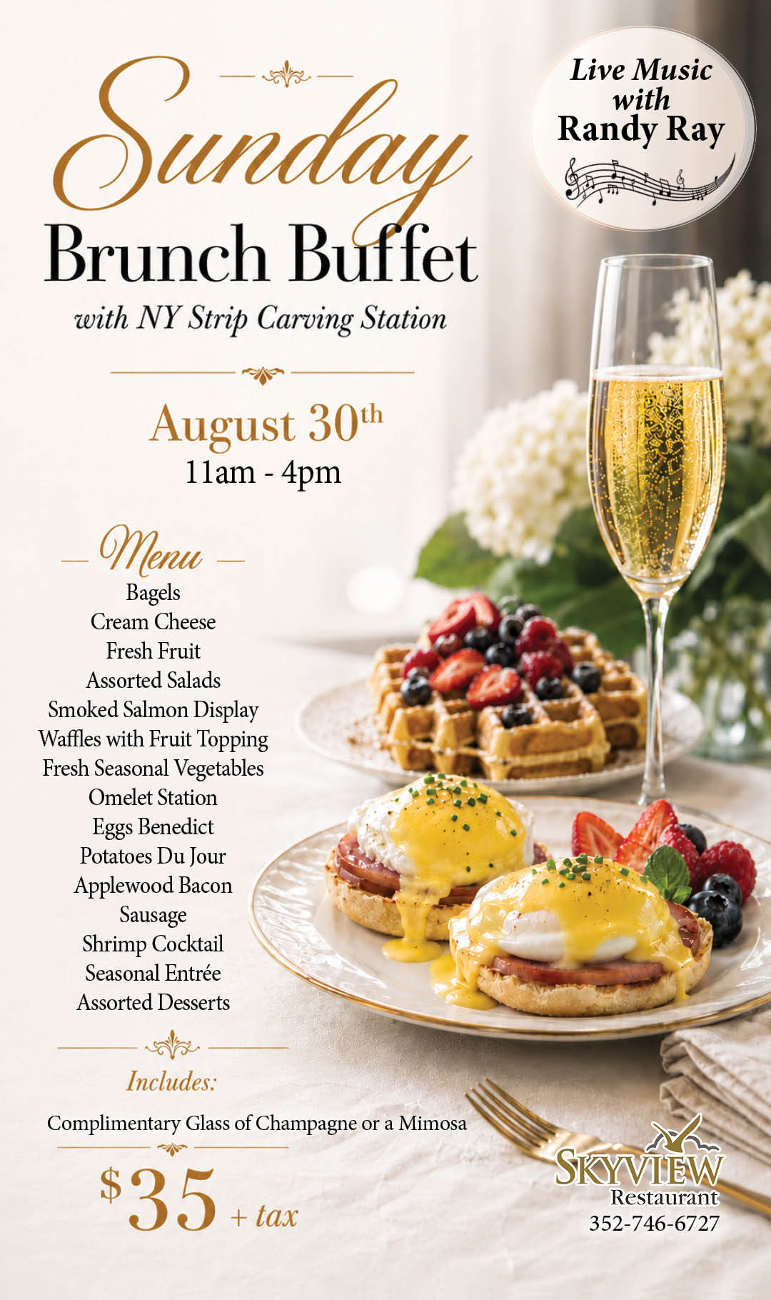 Sunday Brunch Buffet August 2026 Kiosk