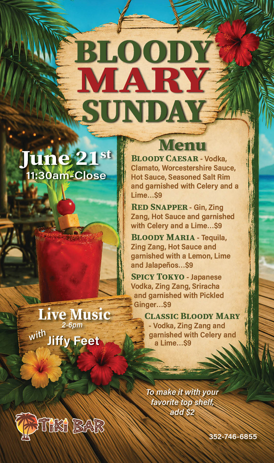 Bloody Mary Sunday June 21 2026 Kiosk