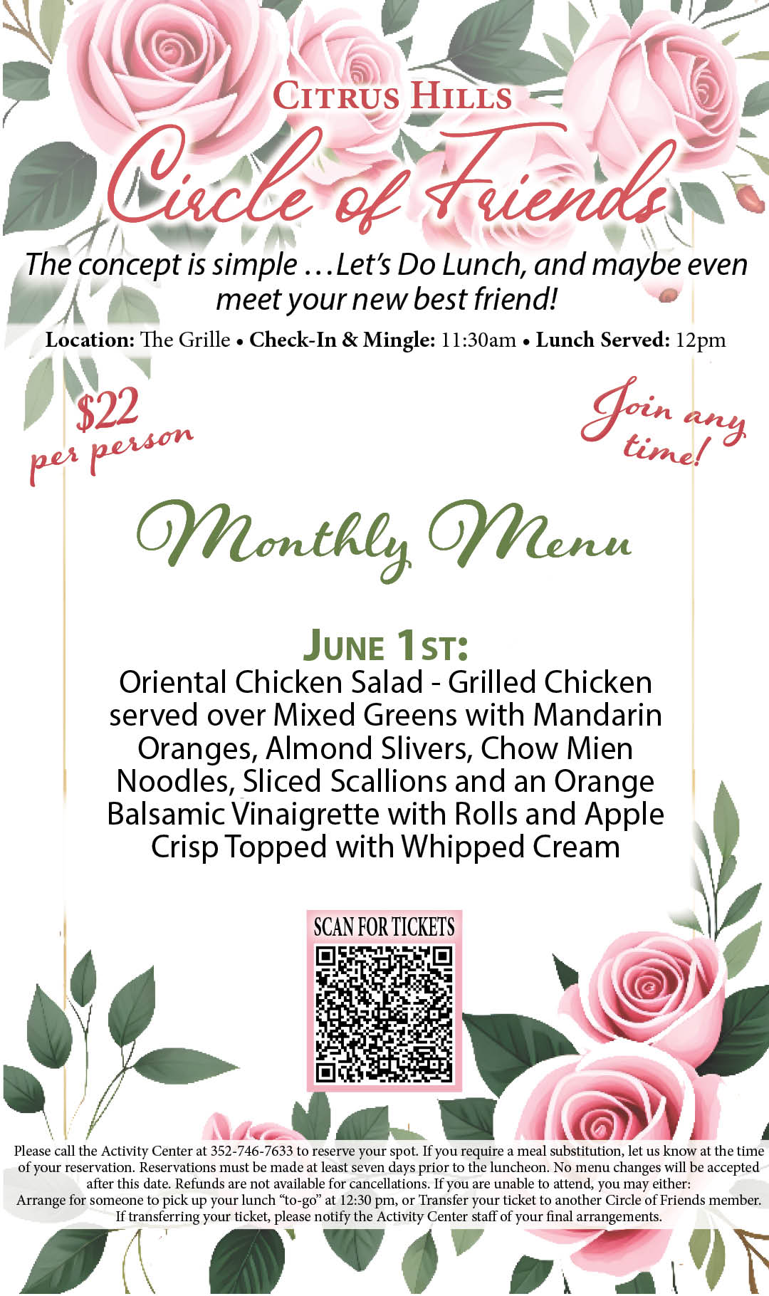 Circle of Friends June 2026 Kiosk