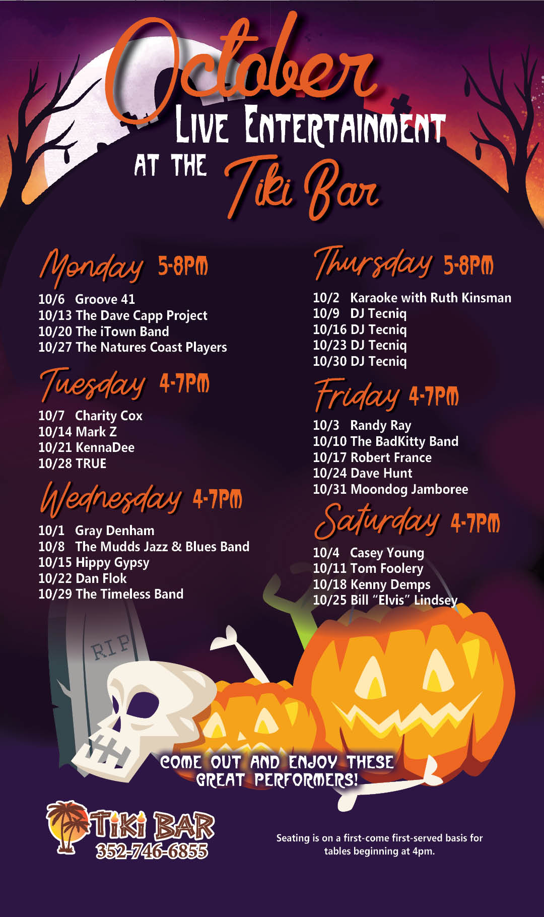 Tiki Live Entertainment Oct 2025 Kiosk