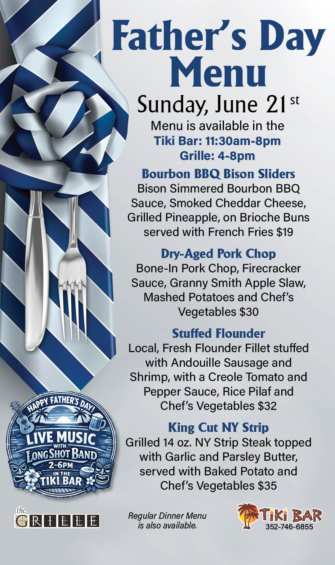 Father's Day Menu June 2026 Kiosk