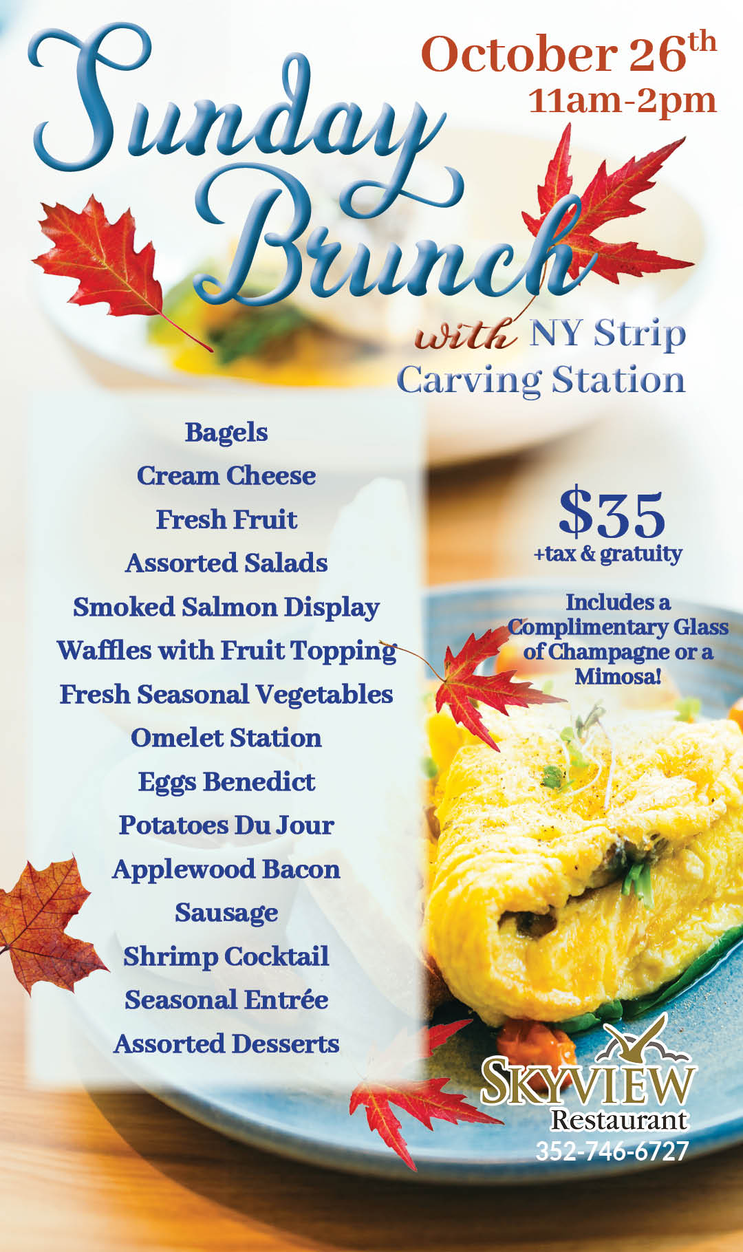 Sunday Brunch October 2025 Kiosk