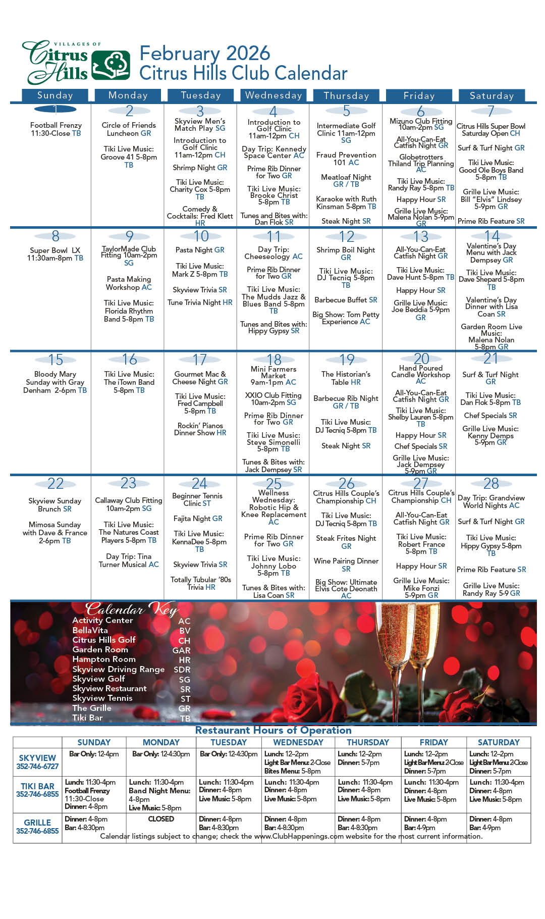 February 2026 Calendar Kiosk