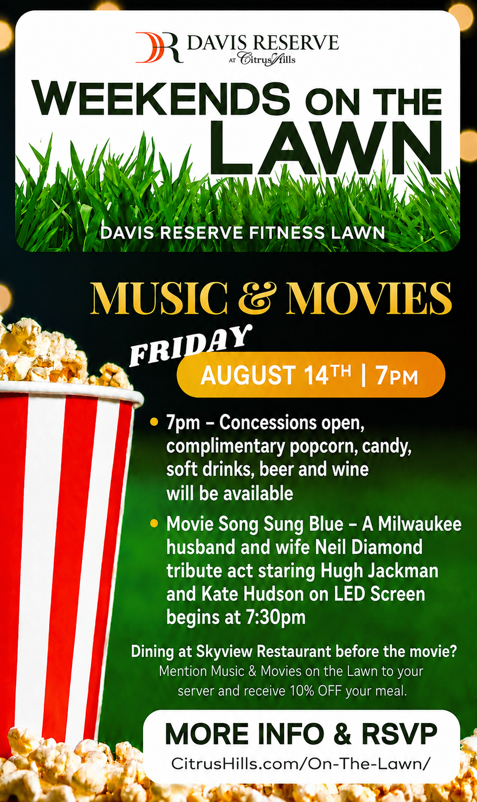 Movie Night August 14 Kiosk