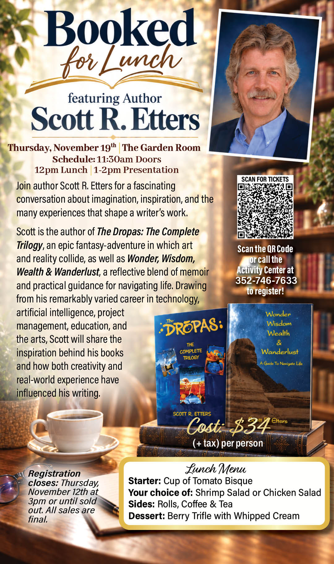 Nov 19 Booked for Lunch Scott Etters Nov 2026 Kiosk