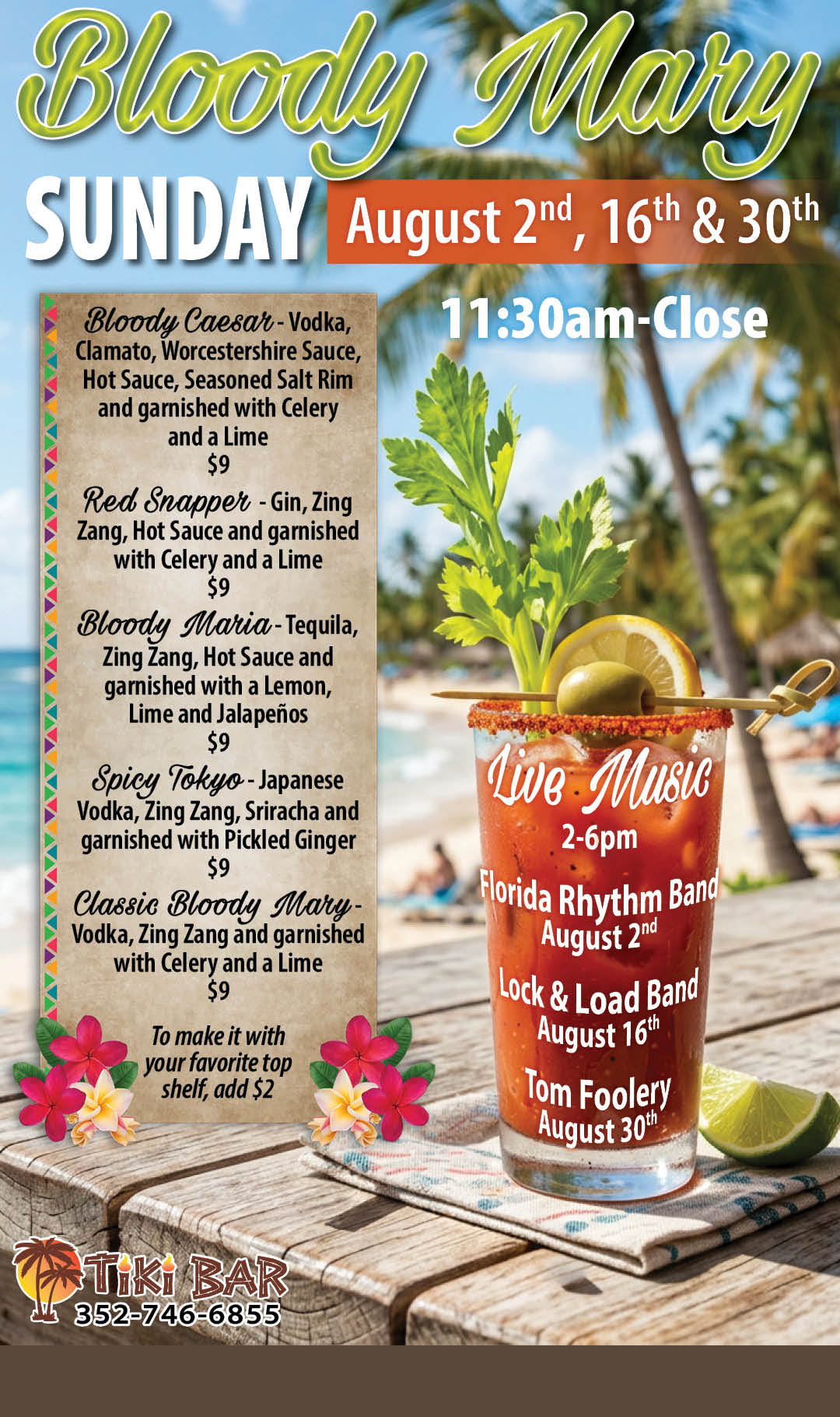 Bloody Mary Sunday August 2 Kiosk