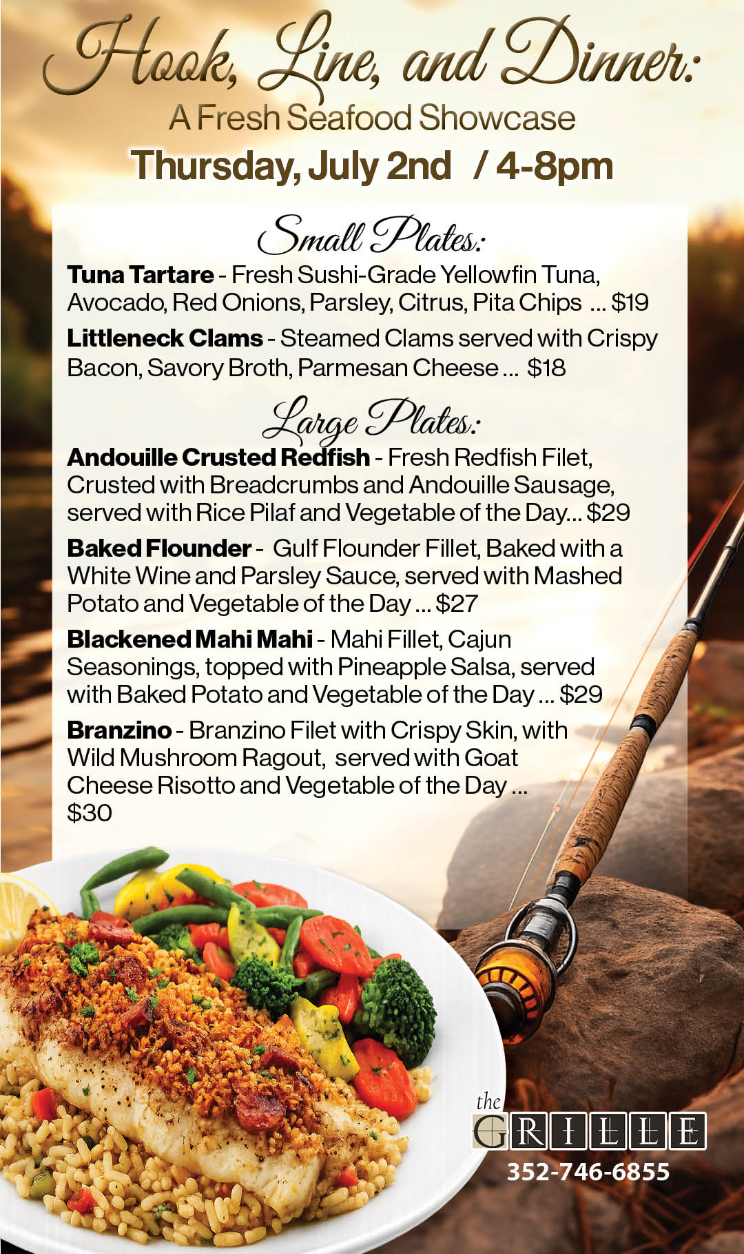 Hook Line and Dinner July 2026 Kiosk