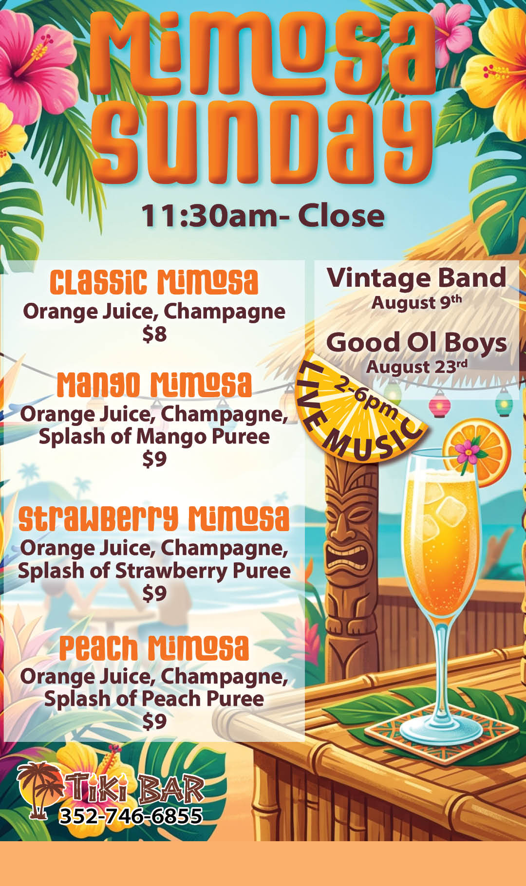Mimosa Sunday August Kiosk