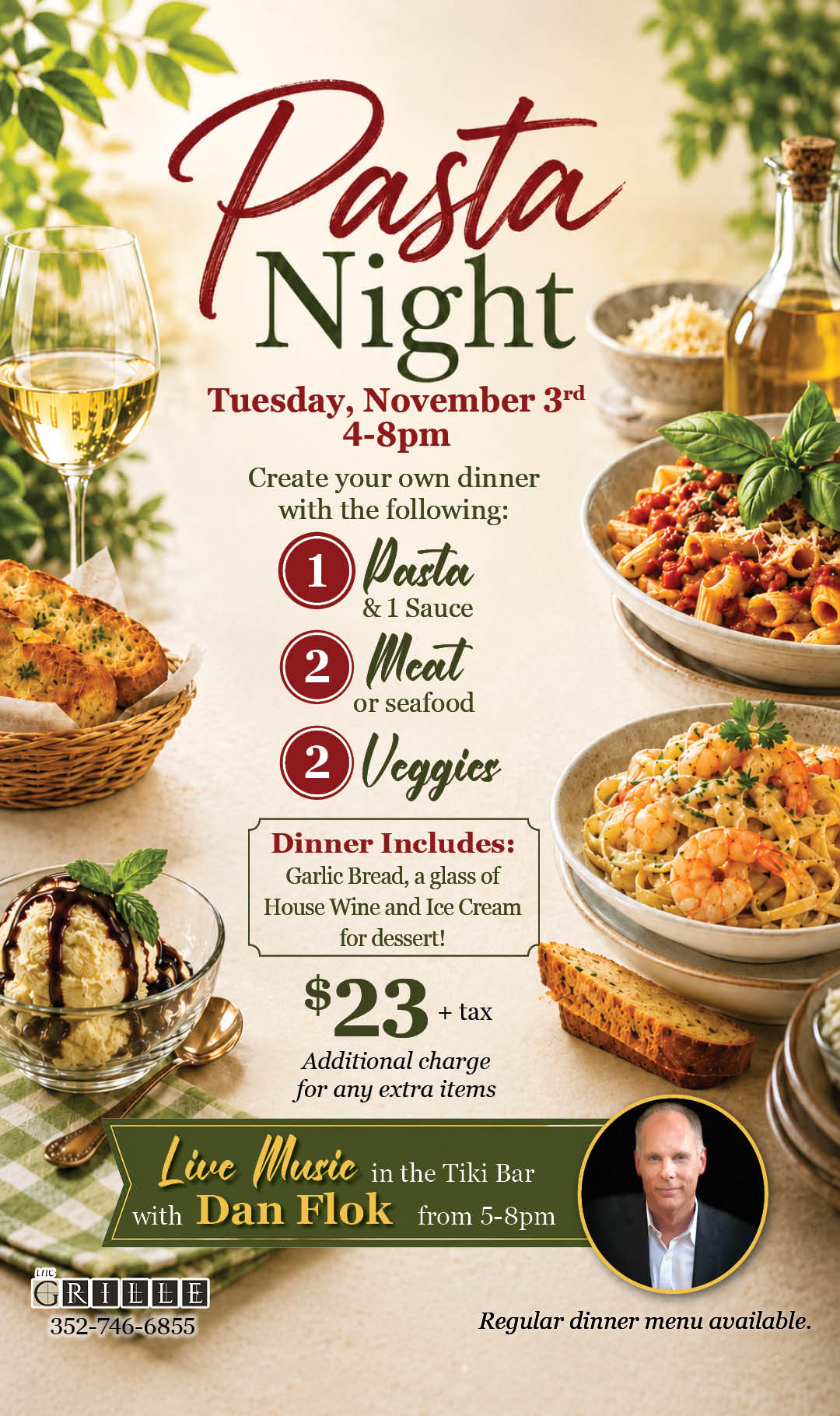 Pasta Night November 2026 Kiosk