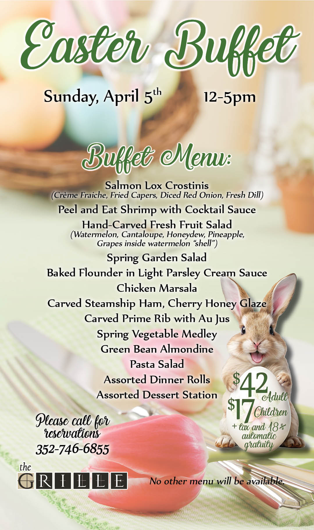 Easter Buffet 2026 Kiosk