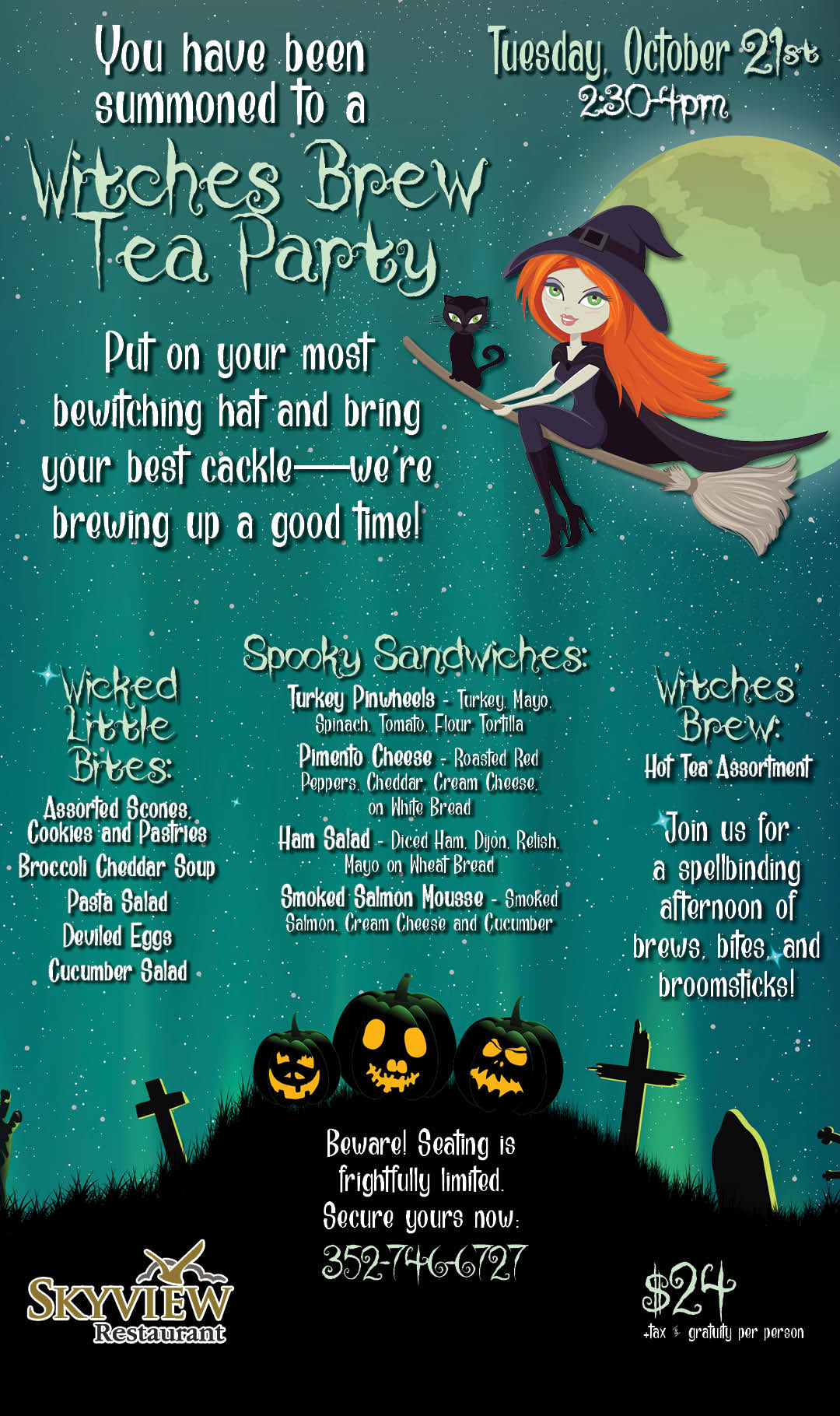 Witches Brew Tea Party Oct 2025 Kiosk