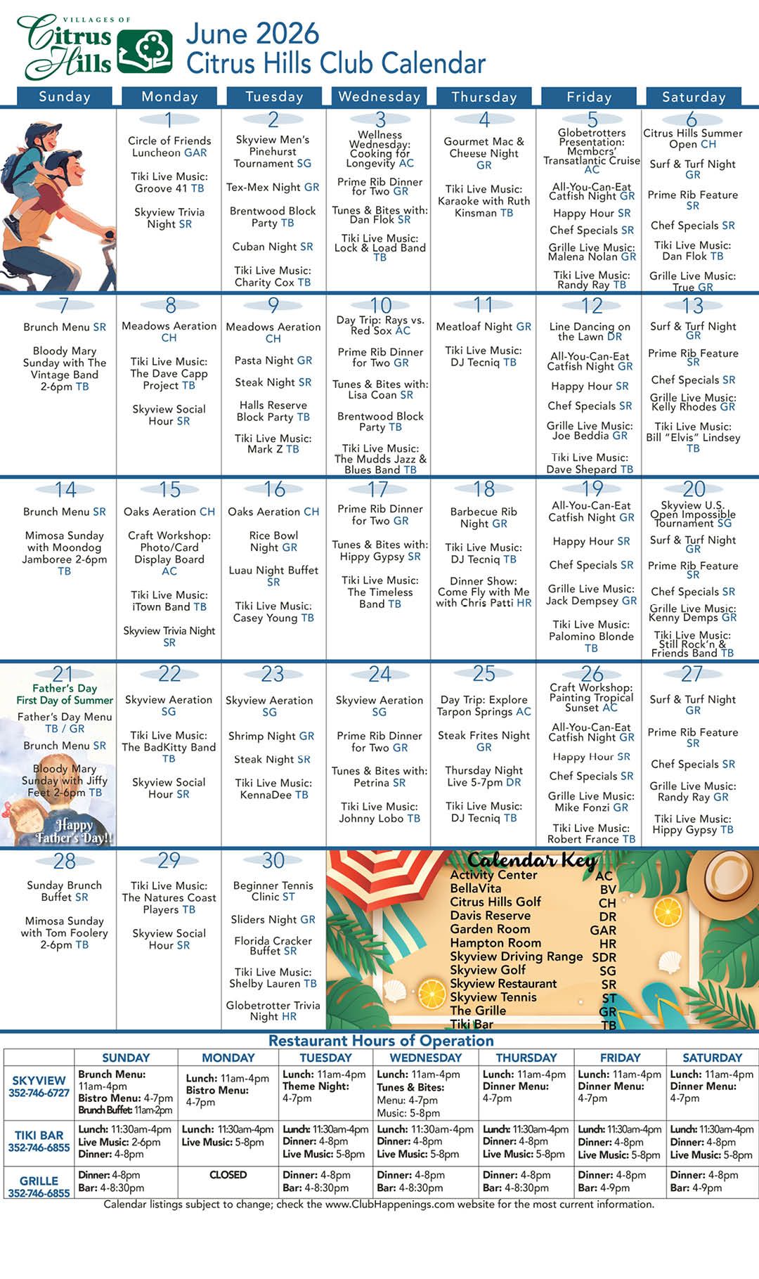 June 2026 Calendar kiosk