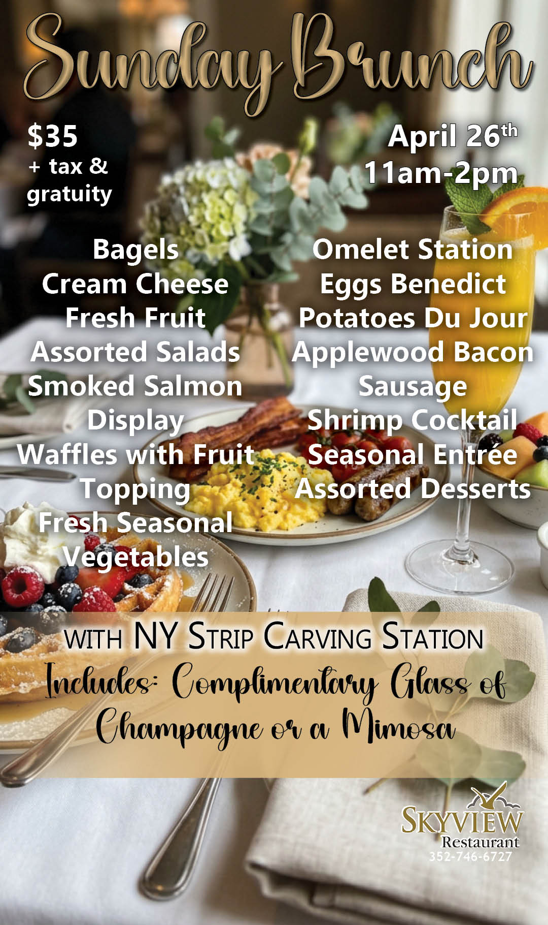 Skyview Sunday Brunch April 2026 Kiosk