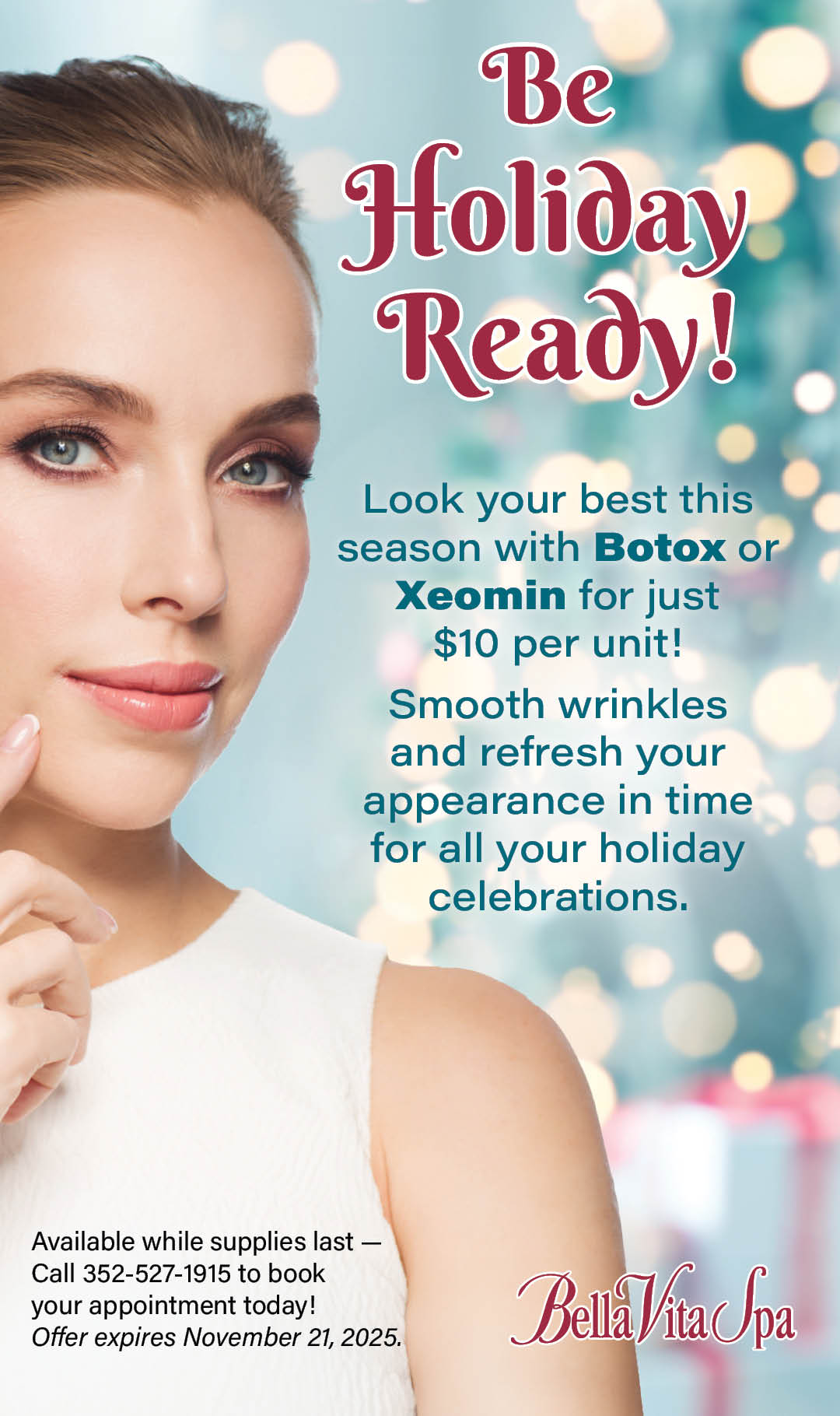 Holiday Ready with Botox and Fillers Nov 2025 Kiosk