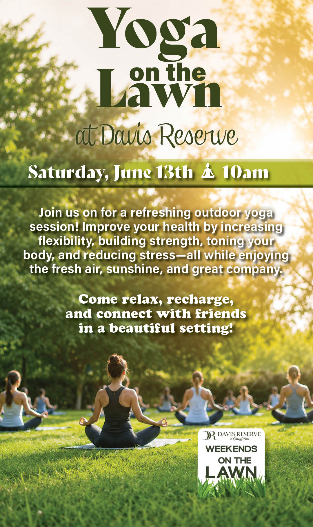 Yoga on the Lawn June 2026 Kiosk