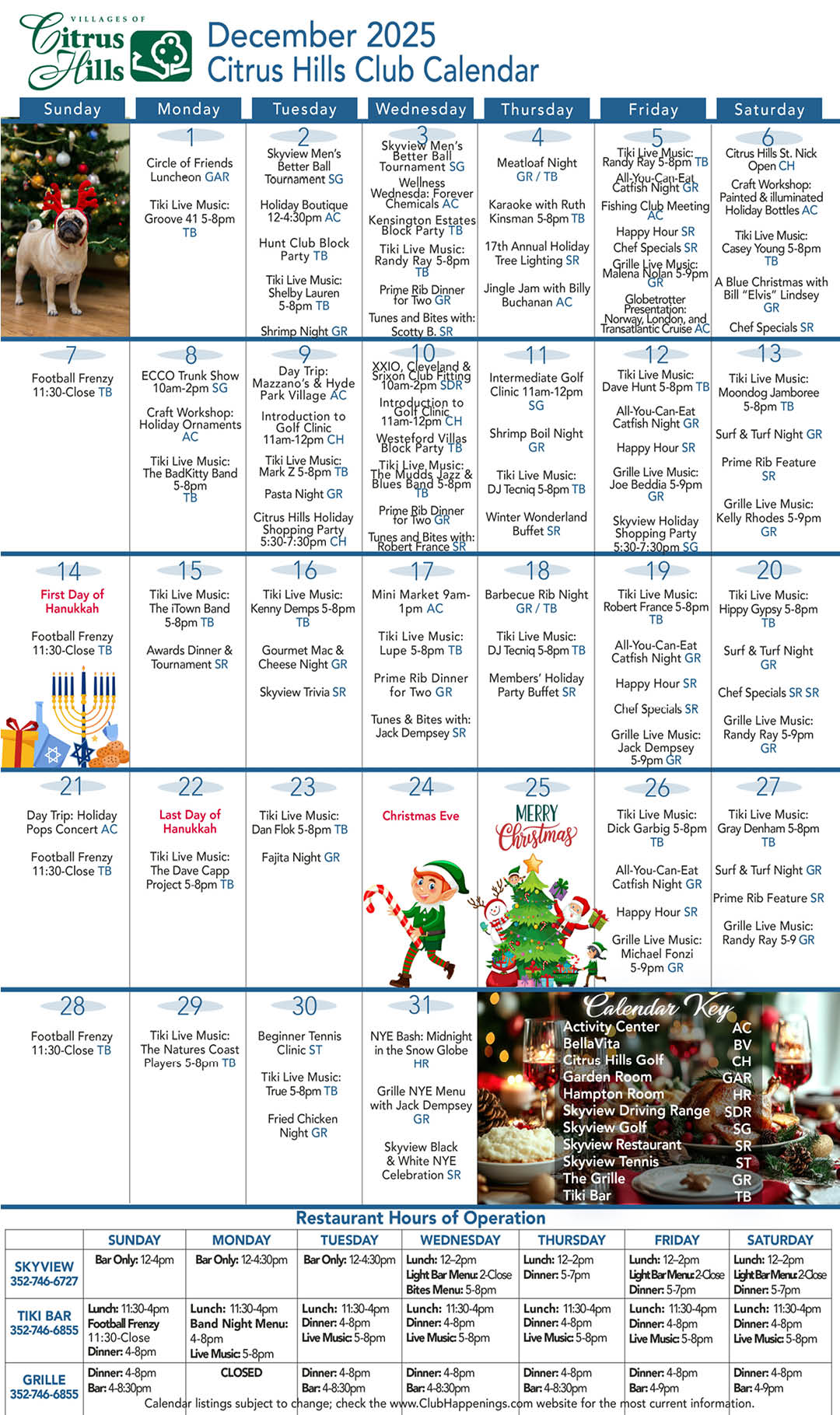 Dec 2025 Calendar Kiosk