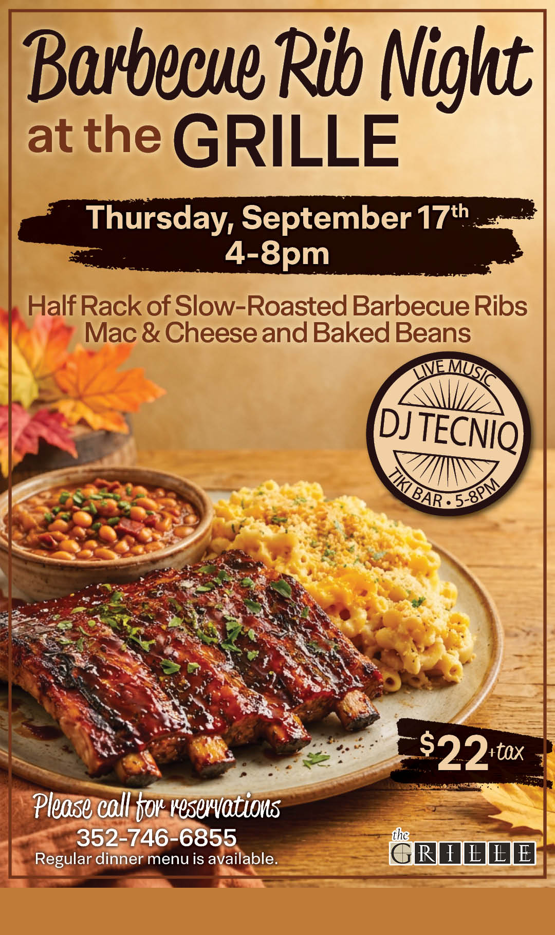 BBQ Rib Night Sept Kiosk