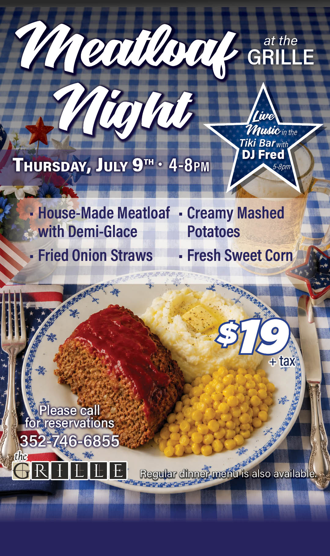 Meatloaf Night July 2026 kiosk