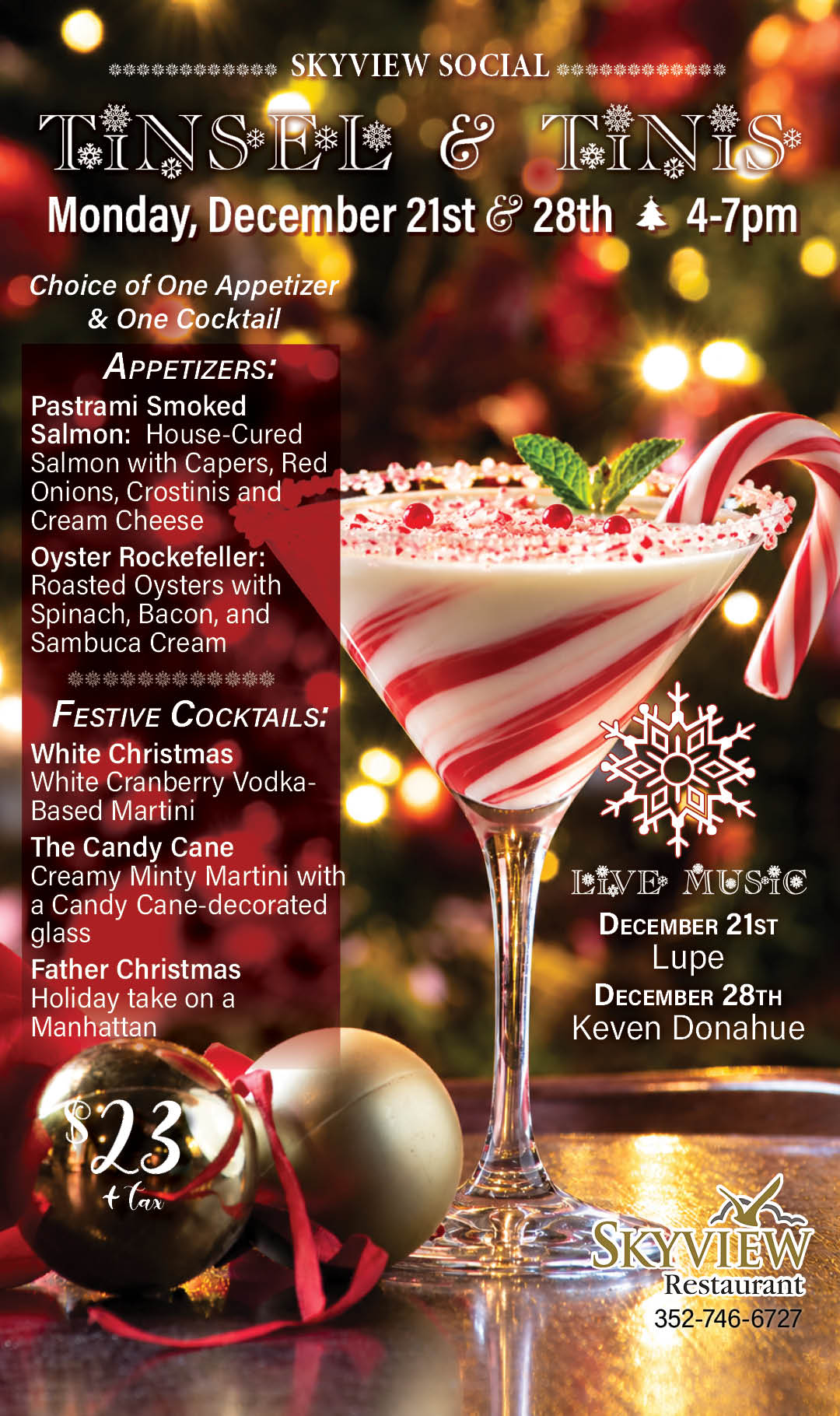 Dec 21 Skyview Social December Kiosk
