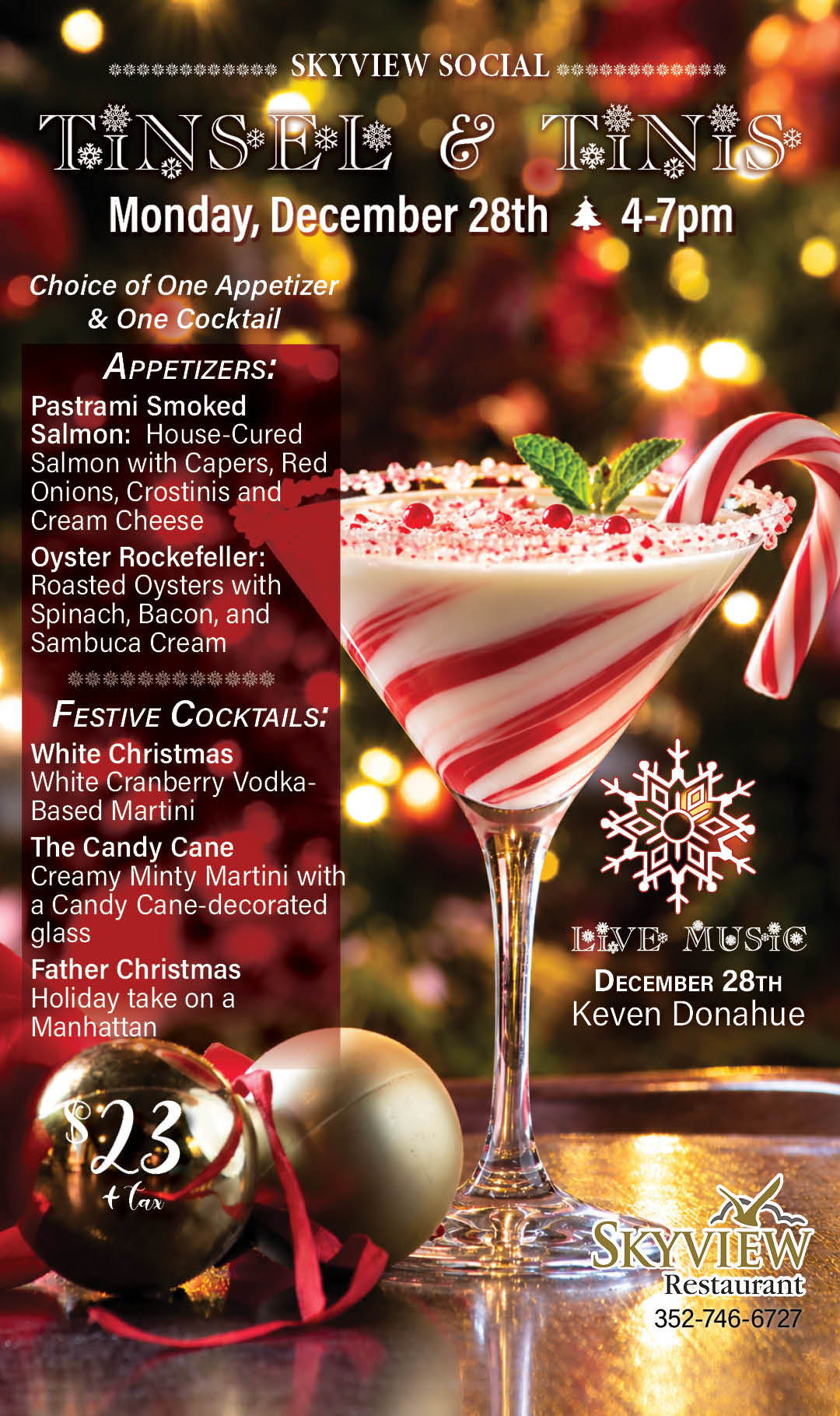 Dec 28 Skyview Social December Kiosk
