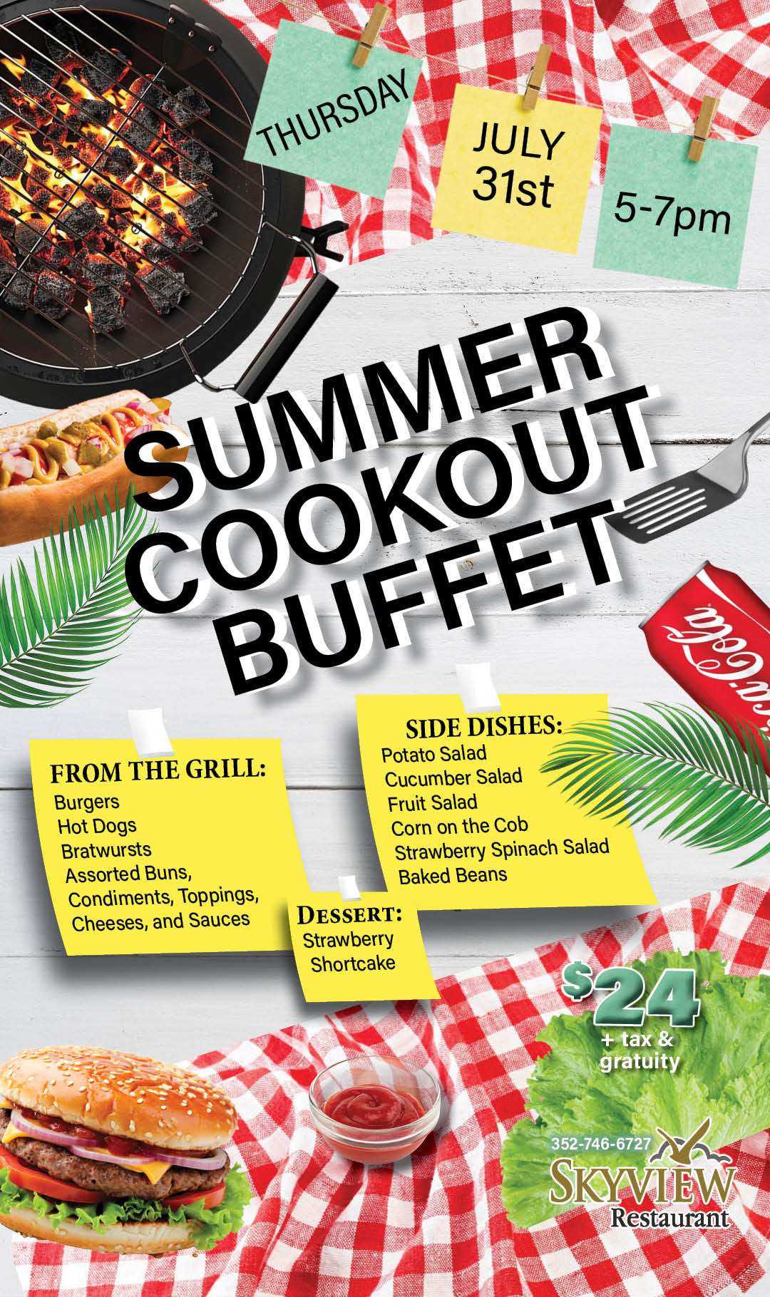 FP Summer Cookout Buffet July 2025 Kiosk