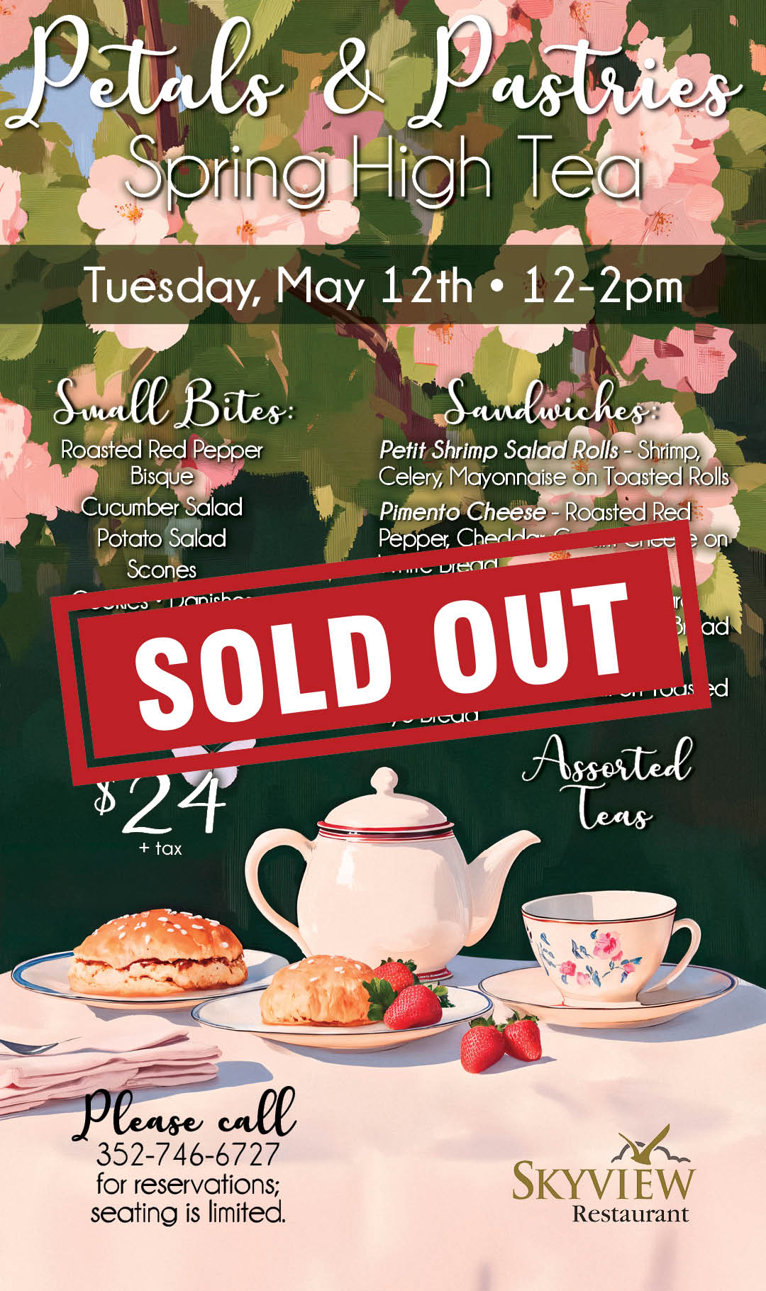 Petals & Pastries May 12 2026 Kiosk SOLD OUT