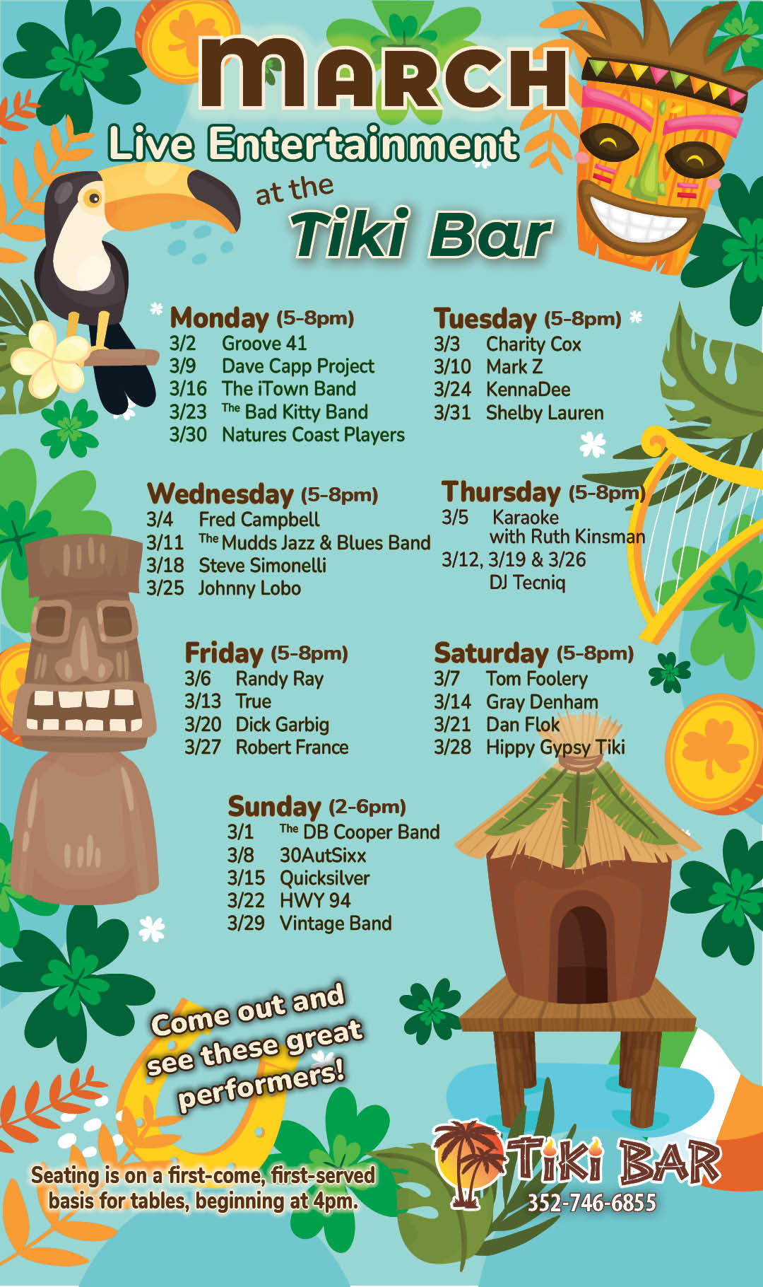 Tiki Entertainment March 2026 Kiosk