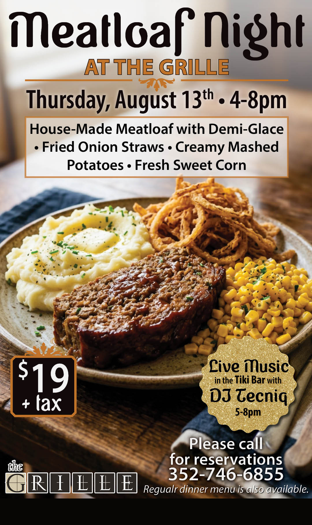 Meatloaf Night August Kiosk